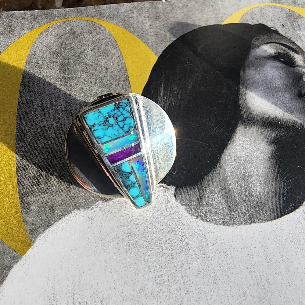 Opal Inlay with Sugilite ~ 💫So Pretty💫
